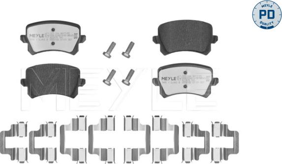 Meyle 025 244 8317/PD - Kit de plaquettes de frein, frein à disque cwaw.fr