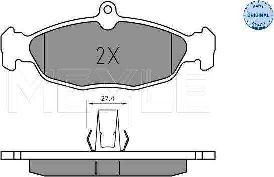 Meyle 025 244 8717 - Kit de plaquettes de frein, frein à disque cwaw.fr