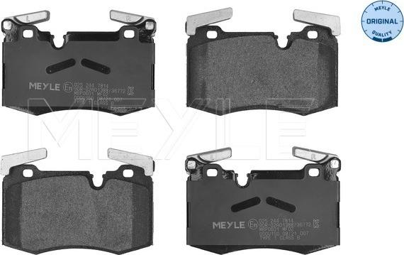 Meyle 025 244 7814 - Kit de plaquettes de frein, frein à disque cwaw.fr