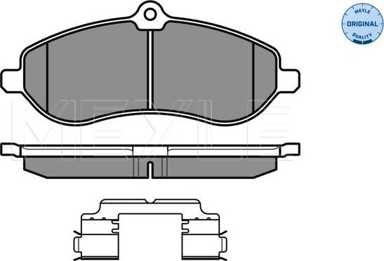 Meyle 025 245 9518/W - Kit de plaquettes de frein, frein à disque cwaw.fr