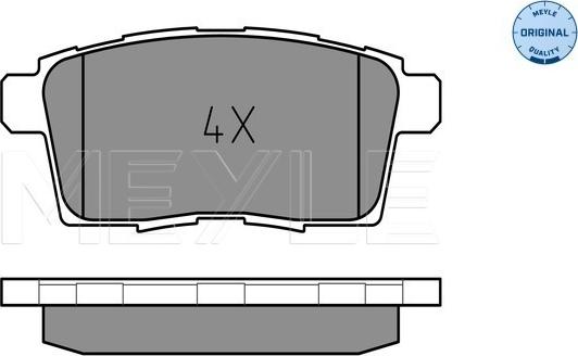 Meyle 025 245 4517 - Kit de plaquettes de frein, frein à disque cwaw.fr