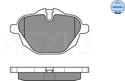 Meyle 025 245 6118 - Kit de plaquettes de frein, frein à disque cwaw.fr