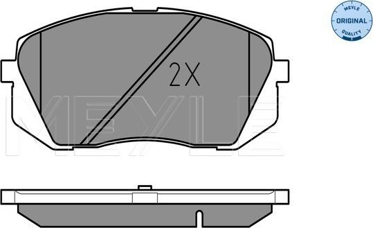 Meyle 025 245 0116/W - Kit de plaquettes de frein, frein à disque cwaw.fr