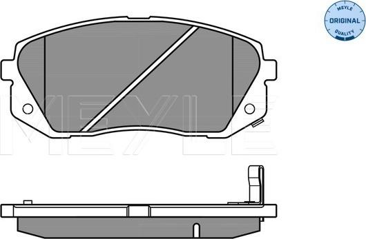 Meyle 025 245 0116/W - Kit de plaquettes de frein, frein à disque cwaw.fr