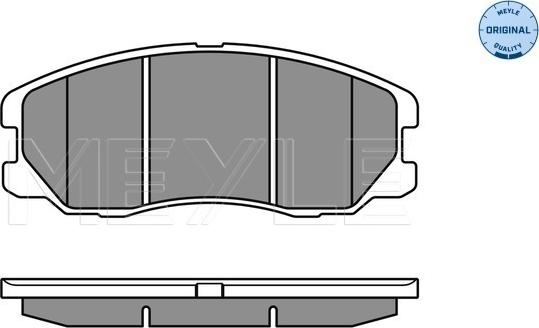 Meyle 025 245 1016/W - Kit de plaquettes de frein, frein à disque cwaw.fr