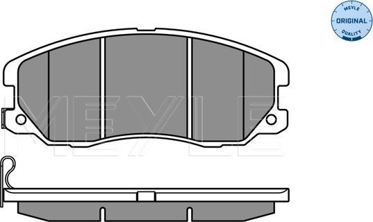 Meyle 025 245 1016/W - Kit de plaquettes de frein, frein à disque cwaw.fr