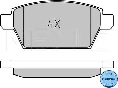 Meyle 025 245 8114 - Kit de plaquettes de frein, frein à disque cwaw.fr