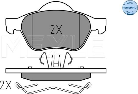 Meyle 025 245 3518 - Kit de plaquettes de frein, frein à disque cwaw.fr