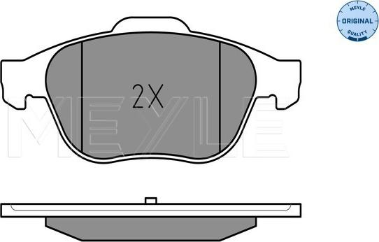 Meyle 025 245 3618 - Kit de plaquettes de frein, frein à disque cwaw.fr