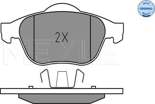 Meyle 025 245 3618 - Kit de plaquettes de frein, frein à disque cwaw.fr