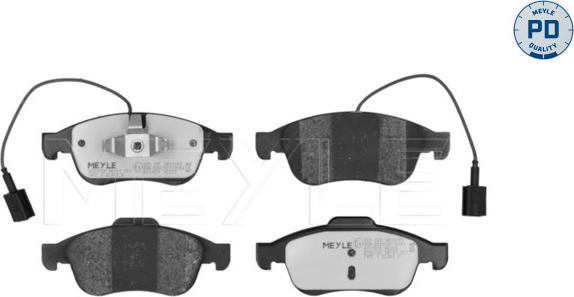 Meyle 025 245 3819/PD - Kit de plaquettes de frein, frein à disque cwaw.fr