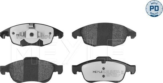 Meyle 025 245 3818/PD - Kit de plaquettes de frein, frein à disque cwaw.fr