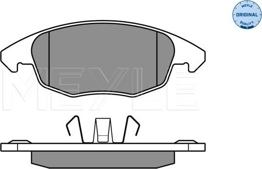 Meyle 025 245 3818 - Kit de plaquettes de frein, frein à disque cwaw.fr