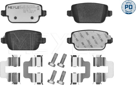 Meyle 025 245 3715/PD - Kit de plaquettes de frein, frein à disque cwaw.fr