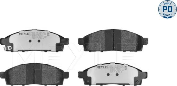 Meyle 025 245 2916/PD - Kit de plaquettes de frein, frein à disque cwaw.fr