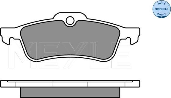 Meyle 025 245 7415/W - Kit de plaquettes de frein, frein à disque cwaw.fr