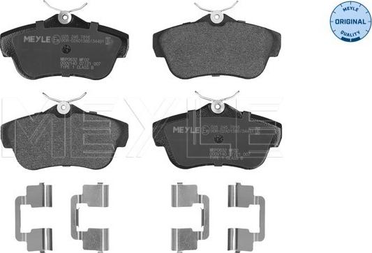 Meyle 025 245 7816 - Kit de plaquettes de frein, frein à disque cwaw.fr