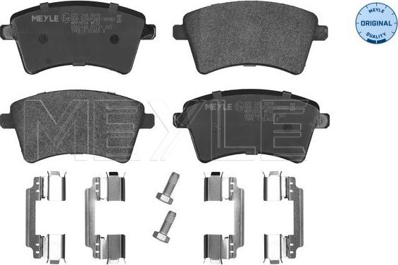 Meyle 025 246 9318 - Kit de plaquettes de frein, frein à disque cwaw.fr