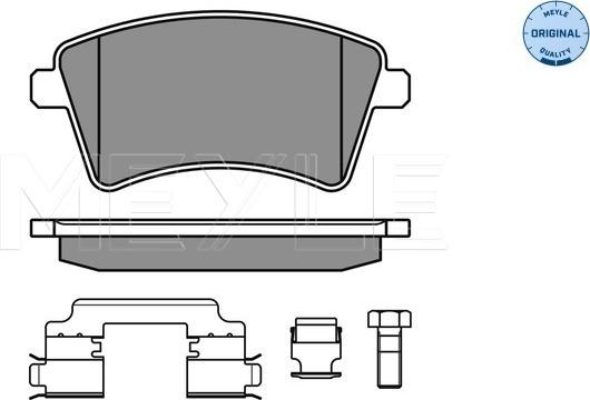 Meyle 025 246 9317 - Kit de plaquettes de frein, frein à disque cwaw.fr