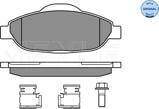 Meyle 025 246 6017 - Kit de plaquettes de frein, frein à disque cwaw.fr