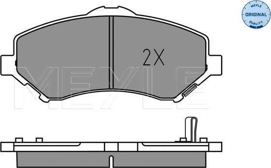 Meyle 025 246 0417 - Kit de plaquettes de frein, frein à disque cwaw.fr