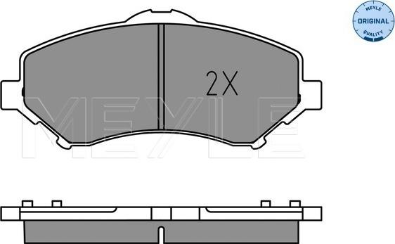 Meyle 025 246 0417 - Kit de plaquettes de frein, frein à disque cwaw.fr