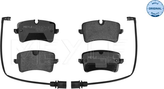 Meyle 025 246 0617/W - Kit de plaquettes de frein, frein à disque cwaw.fr