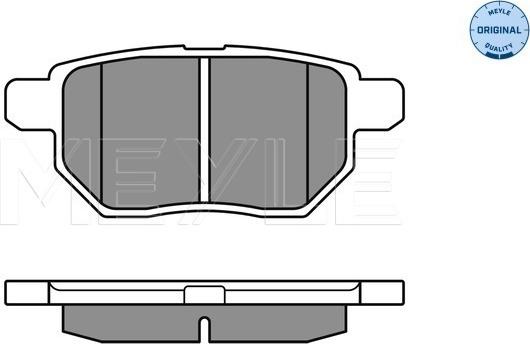 Meyle 025 246 1015/W - Kit de plaquettes de frein, frein à disque cwaw.fr