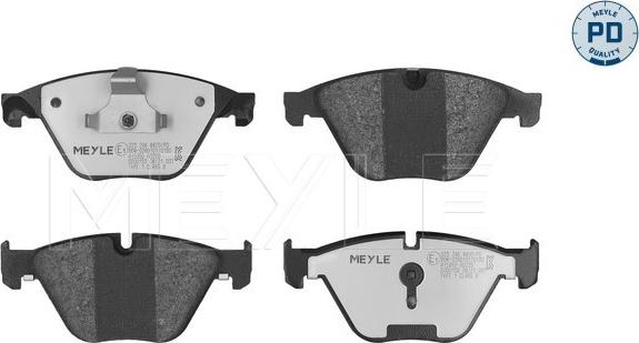 Meyle 025 246 8820/PD - Kit de plaquettes de frein, frein à disque cwaw.fr