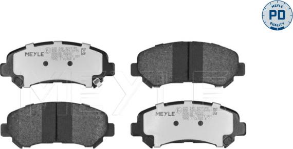 Meyle 025 246 3217/PD - Kit de plaquettes de frein, frein à disque cwaw.fr