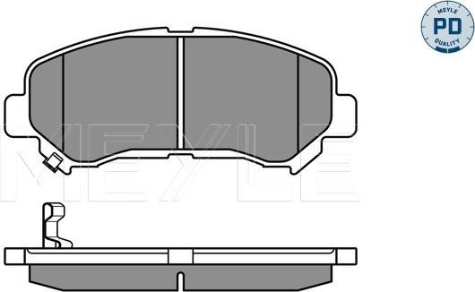 Meyle 025 246 3217/PD - Kit de plaquettes de frein, frein à disque cwaw.fr