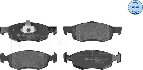 Meyle 025 246 7318 - Kit de plaquettes de frein, frein à disque cwaw.fr