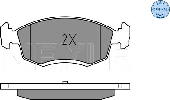 Meyle 025 246 7318 - Kit de plaquettes de frein, frein à disque cwaw.fr