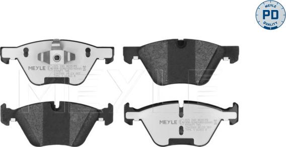 Meyle 025 240 9620/PD - Kit de plaquettes de frein, frein à disque cwaw.fr