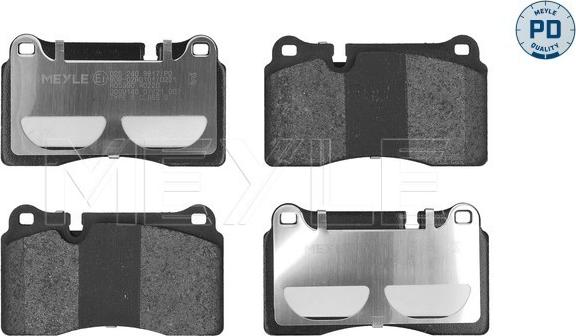 Meyle 025 240 9817/PD - Kit de plaquettes de frein, frein à disque cwaw.fr