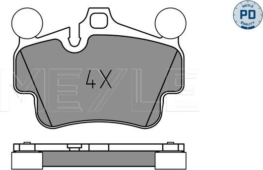 Meyle 025 240 4917/PD - Kit de plaquettes de frein, frein à disque cwaw.fr