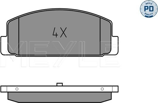 Meyle 025 240 4514/PD - Kit de plaquettes de frein, frein à disque cwaw.fr