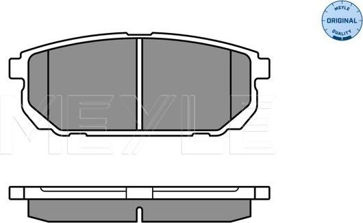 Meyle 025 240 5815/W - Kit de plaquettes de frein, frein à disque cwaw.fr