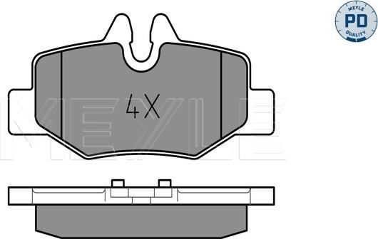 Meyle 025 240 0817/PD - Kit de plaquettes de frein, frein à disque cwaw.fr