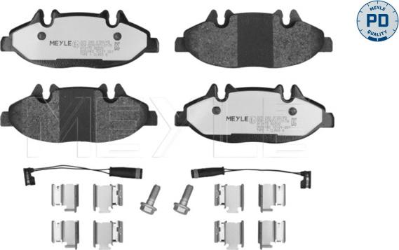 Meyle 025 240 0720/PD - Kit de plaquettes de frein, frein à disque cwaw.fr