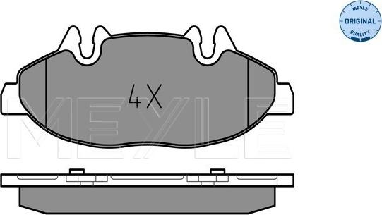 Meyle 025 240 0720 - Kit de plaquettes de frein, frein à disque cwaw.fr