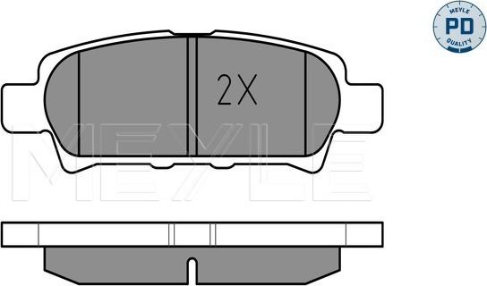 Meyle 025 240 1416/PD - Kit de plaquettes de frein, frein à disque cwaw.fr