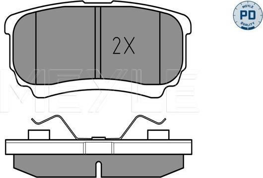 Meyle 025 240 1416/PD - Kit de plaquettes de frein, frein à disque cwaw.fr