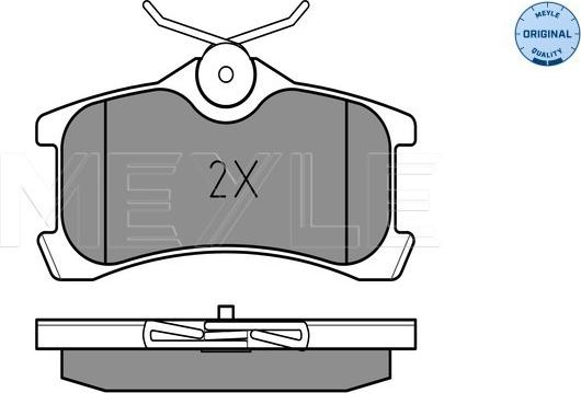 Meyle 025 240 1314/W - Kit de plaquettes de frein, frein à disque cwaw.fr