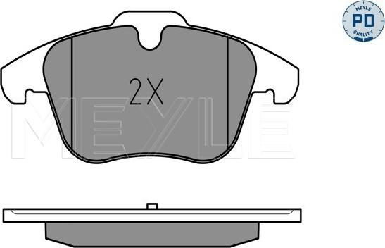 Meyle 025 240 8418/PD - Kit de plaquettes de frein, frein à disque cwaw.fr