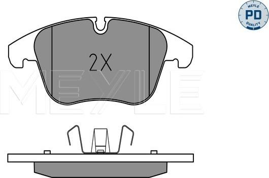 Meyle 025 240 8418/PD - Kit de plaquettes de frein, frein à disque cwaw.fr