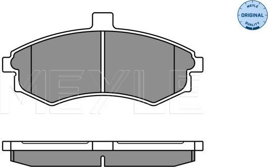 Meyle 025 240 3117/W - Kit de plaquettes de frein, frein à disque cwaw.fr