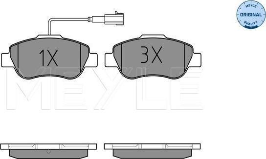 Meyle 025 240 7218 - Kit de plaquettes de frein, frein à disque cwaw.fr