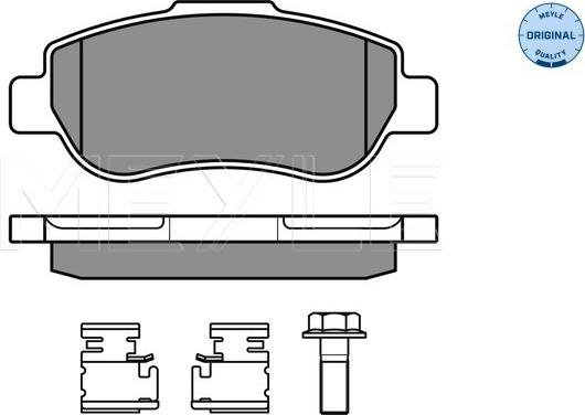 Meyle 025 240 7217/W - Kit de plaquettes de frein, frein à disque cwaw.fr