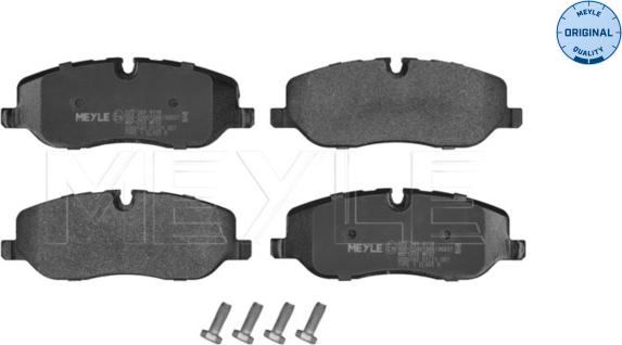 Meyle 025 241 9118 - Kit de plaquettes de frein, frein à disque cwaw.fr